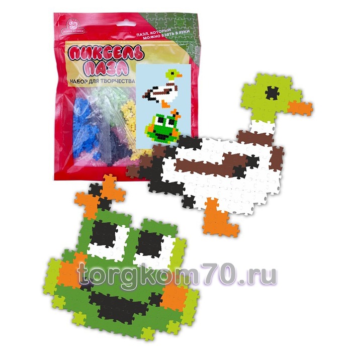5c6ef48c94d411ee9f2f8af3fd022432_9579e6e294ed11ee9f2f8af3fd022432 Игра Пиксель пазл тип 22 "Лягушка и Утка" — изображение 1
