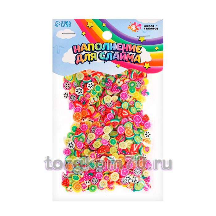 8e71a28c9d5711ee9f2f8af3fd022432_c5805386a48c11ee9f2f8af3fd022432 Наполнение для слайма, пакет 20 г, микс фруктов — изображение 1
