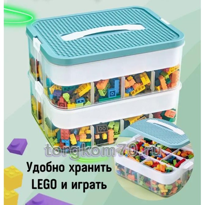 df61b8cca47c11ee9f2f8af3fd022432_df903e86a47c11ee9f2f8af3fd022432 Контейнер для хранения игрушек и конструктора пластиковый 23*30,5*23 см — изображение 1