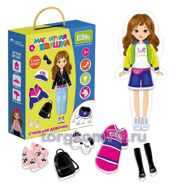 Магнитная игра-одевашка "Стильная девочка" — изображение 2