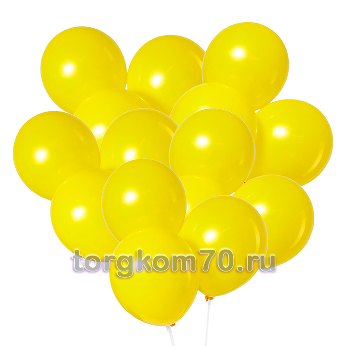 c2c31d0ae1d511ee99138af3fd022432_8155f626edb511ee99138af3fd022432 Шар латексный 12", пастель, набор 50 шт., цвет жёлтый — изображение 1