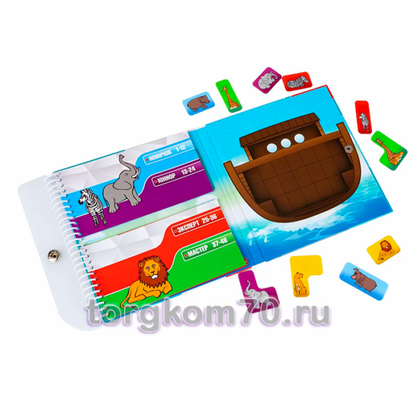 Магнитная логическая игра БондиЛогика Bondibon для путешествий "НОЕВ КОВЧЕГ" — изображение 2