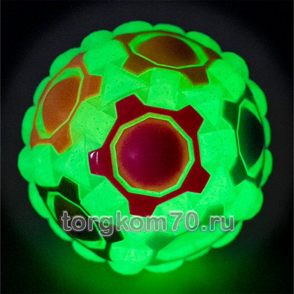Игра-головоломка 2в1 Smart Шар-массажёр, Bondibon, BOX 7,6x7,6x7,6 см, цвет базы зелёный, светящ.эфф — изображение 4