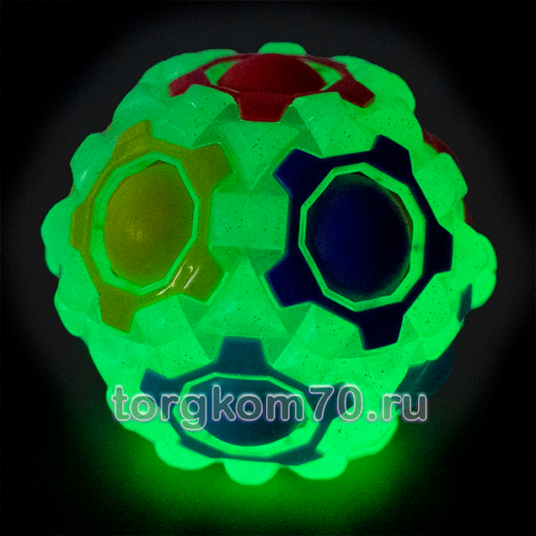 Игра-головоломка 2в1 Smart Шар-массажёр, Bondibon, BOX 7,6x7,6x7,6 см, цвет базы зелёный, светящ.эфф — изображение 8