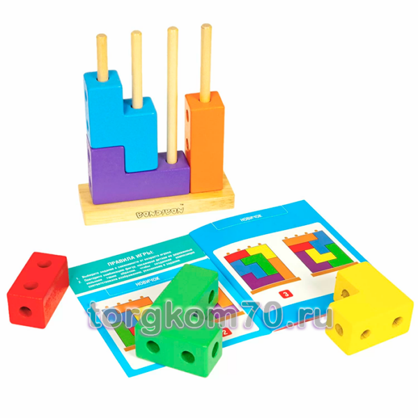Игра-головоломка для дошкольников Bondibon «ЧЕТРИС», BOX — изображение 5