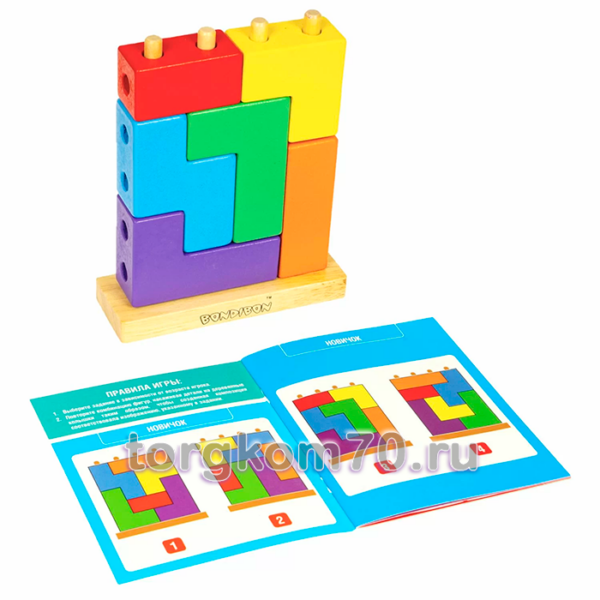 Игра-головоломка для дошкольников Bondibon «ЧЕТРИС», BOX — изображение 6
