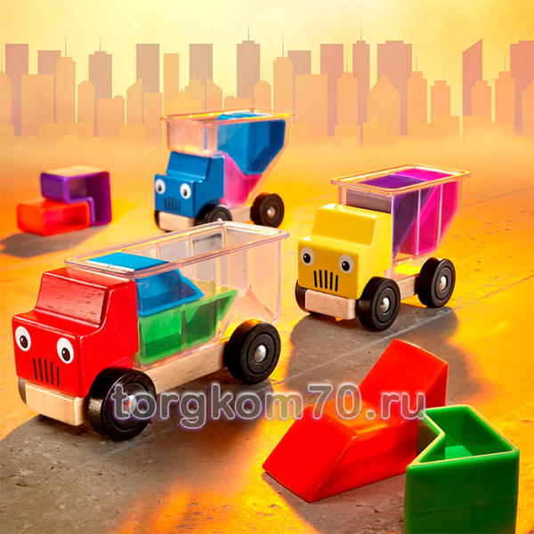 Логическая игра Bondibon Грузовички, арт. SG 035 RU — изображение 3