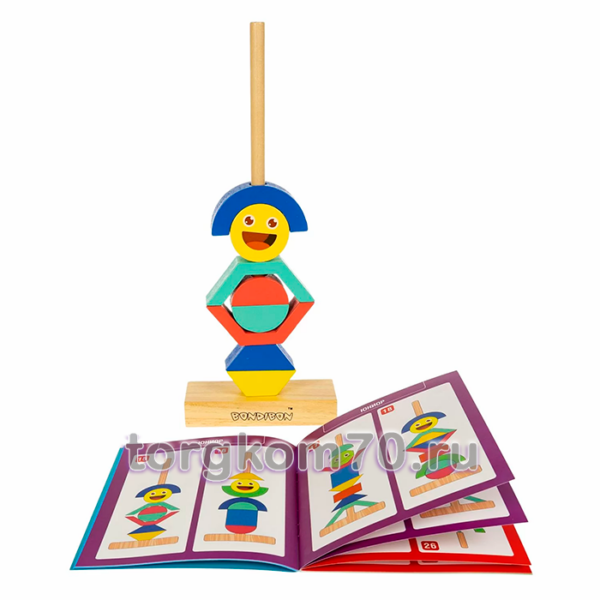 Игра-головоломка Bondibon Бондилогика «ПИРАМИДКА ФАНТАЗИЯ», BOX — изображение 4