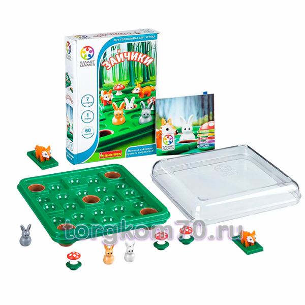 Логическая игра Bondibon Зайчики, арт. SG 421 RU. — изображение 2