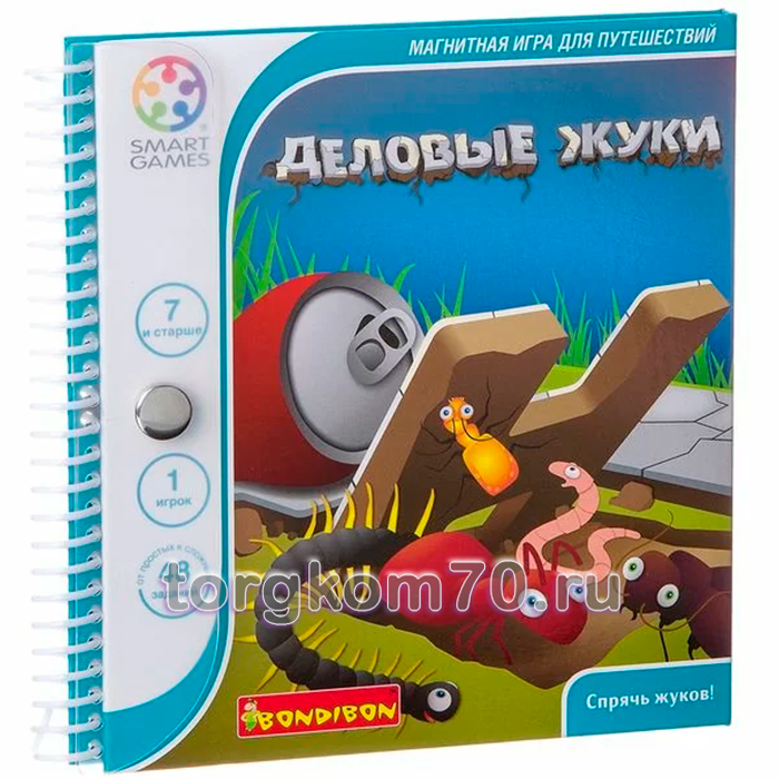 edc429c402b711ef99138af3fd022432_24601eb002c311ef99138af3fd022432 Магнитная игра Bondibon для путешествий, ДЕЛОВЫЕ ЖУКИ, SGT 230 RU. — изображение 1